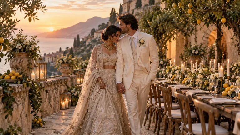 Sicily wedding combining Indian and Italian traditions