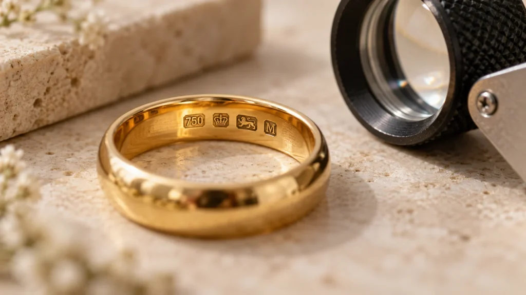 UK wedding ring hallmark guide