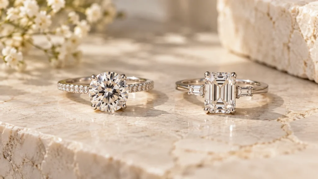 Lab-grown and natural diamond comparison